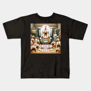 Chicken Runs Kids T-Shirt